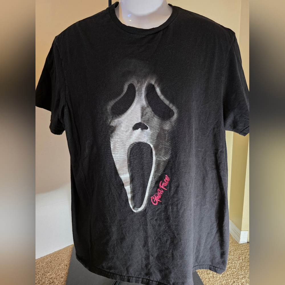 Ghost Face “Icon of Halloween” Short Sleeve T-Shirt – Men’s Size XL – Black